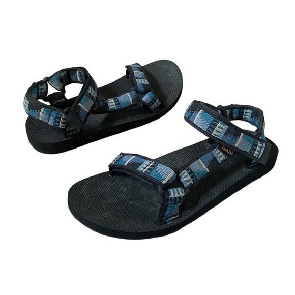 Men\'s Teva Original Universal Sandal Blue Black size 8 main image 11
